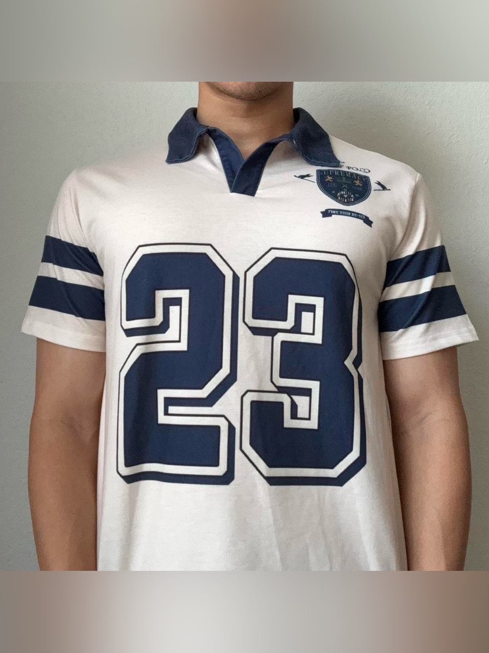 The Dyside Rugby Polo 23 Graphics White Tee Shirt
